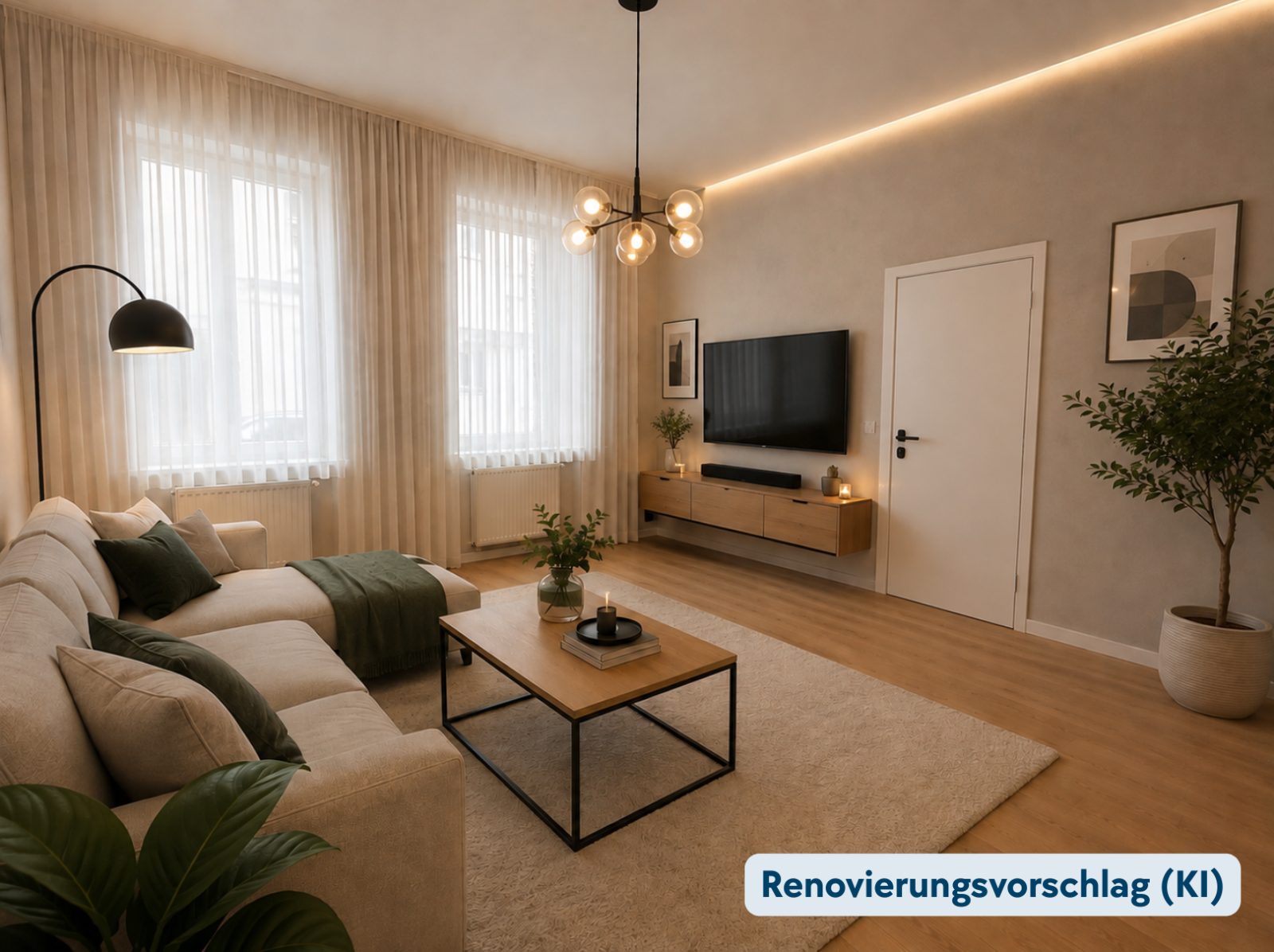 Staging Wohnzimmer (Erdgeschoss)